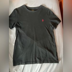 Black polo T-shirt